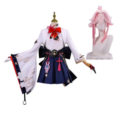 Honkai: Star Rail Evanescia Women White Cosplay Costume Halloween Carnival Outfit