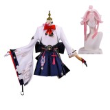 Honkai: Star Rail Evanescia Women White Cosplay Costume Halloween Carnival Outfit
