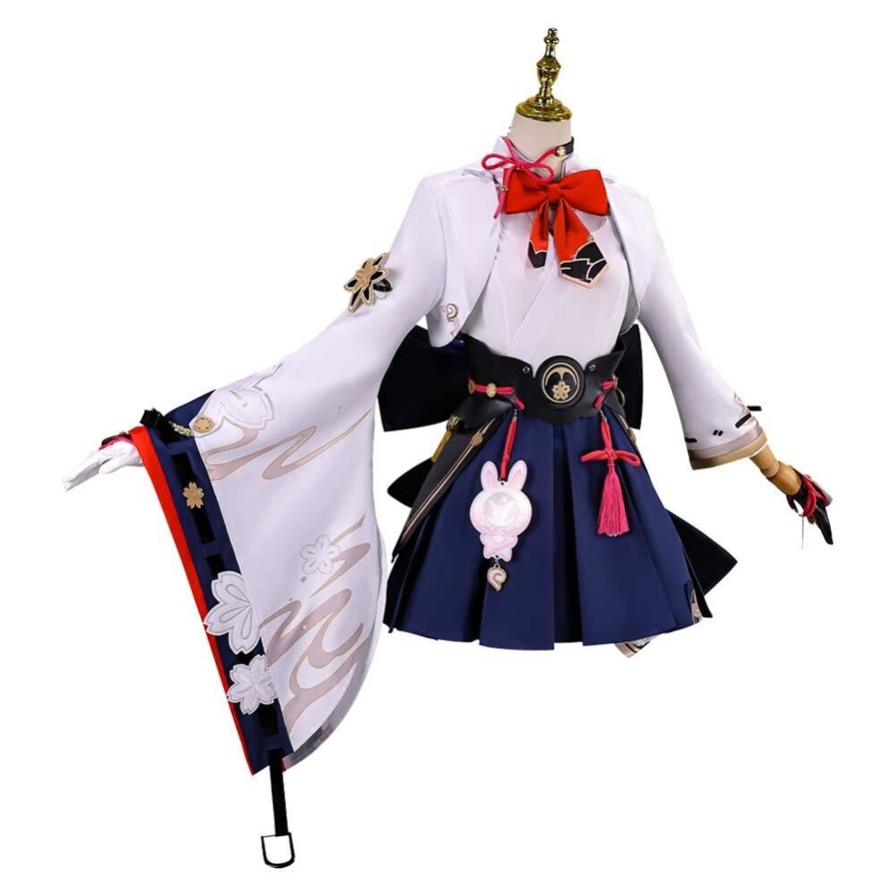 Honkai: Star Rail Evanescia Women White Cosplay Costume Halloween Carnival Outfit