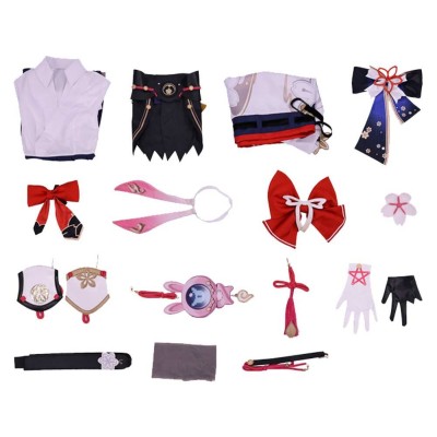 Honkai: Star Rail Evanescia Women White Cosplay Costume Halloween Carnival Outfit