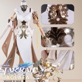 Honkai: Star Rail Aglaea Women White Dress Fullset Cosplay Costume Halloween Carnival Outfit