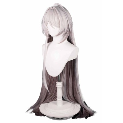 Honkai: Star Rail Acheron Pink White Wig Heat Resistant Synthetic Hair Accessories Cosplay Costume Halloween Carnival