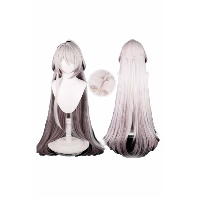 Honkai: Star Rail Acheron Pink White Wig Heat Resistant Synthetic Hair Accessories Cosplay Costume Halloween Carnival