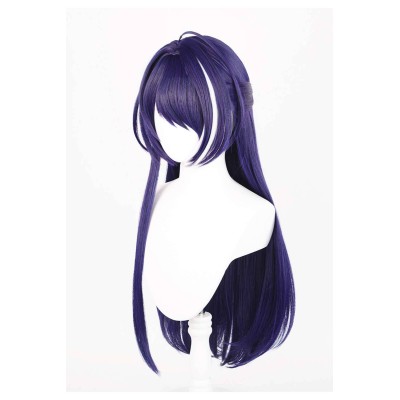 Honkai: Star Rail Acheron Dark Blue Wig Heat Resistant Synthetic Hair Accessories Cosplay Costume Halloween Carnival