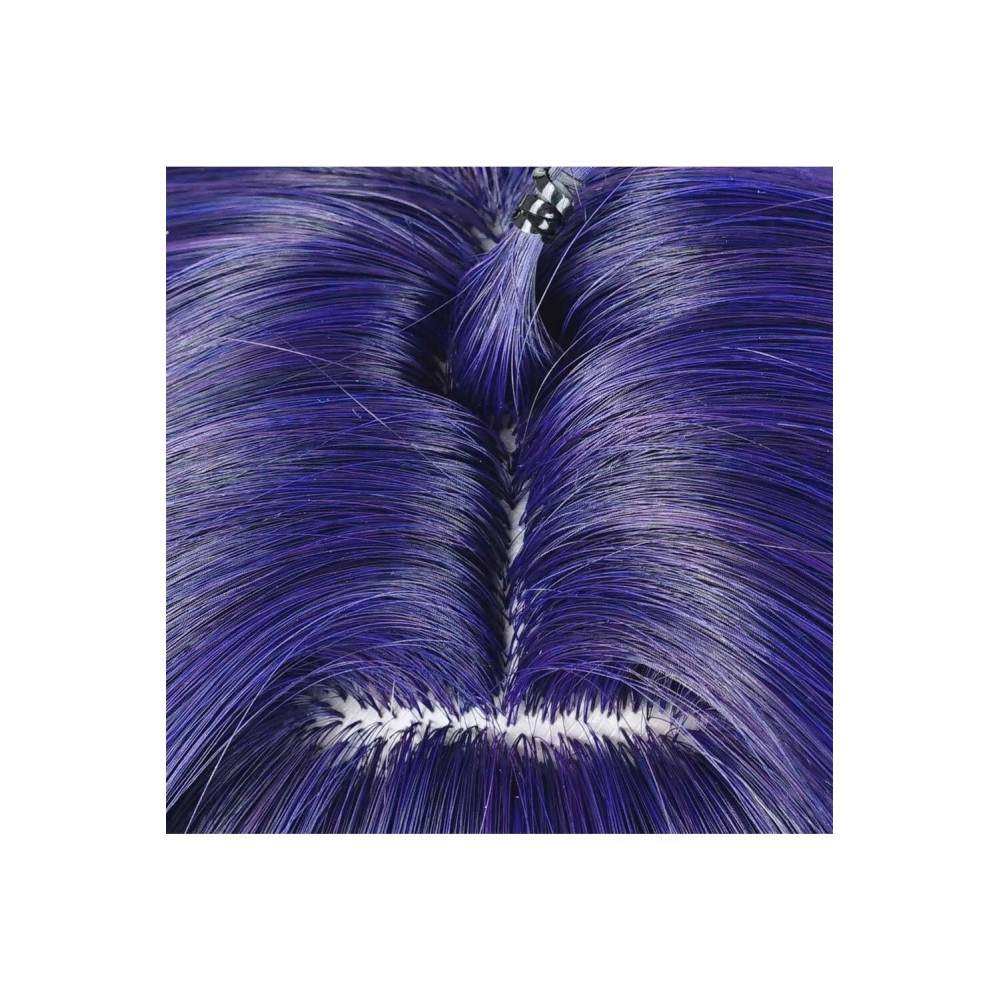 Honkai: Star Rail Acheron Dark Blue Wig Heat Resistant Synthetic Hair Accessories Cosplay Costume Halloween Carnival