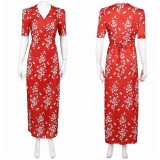 Honey Don't! Honey O Donahue Red Printed Dress Party Cosplay Costume Halloween Carnival