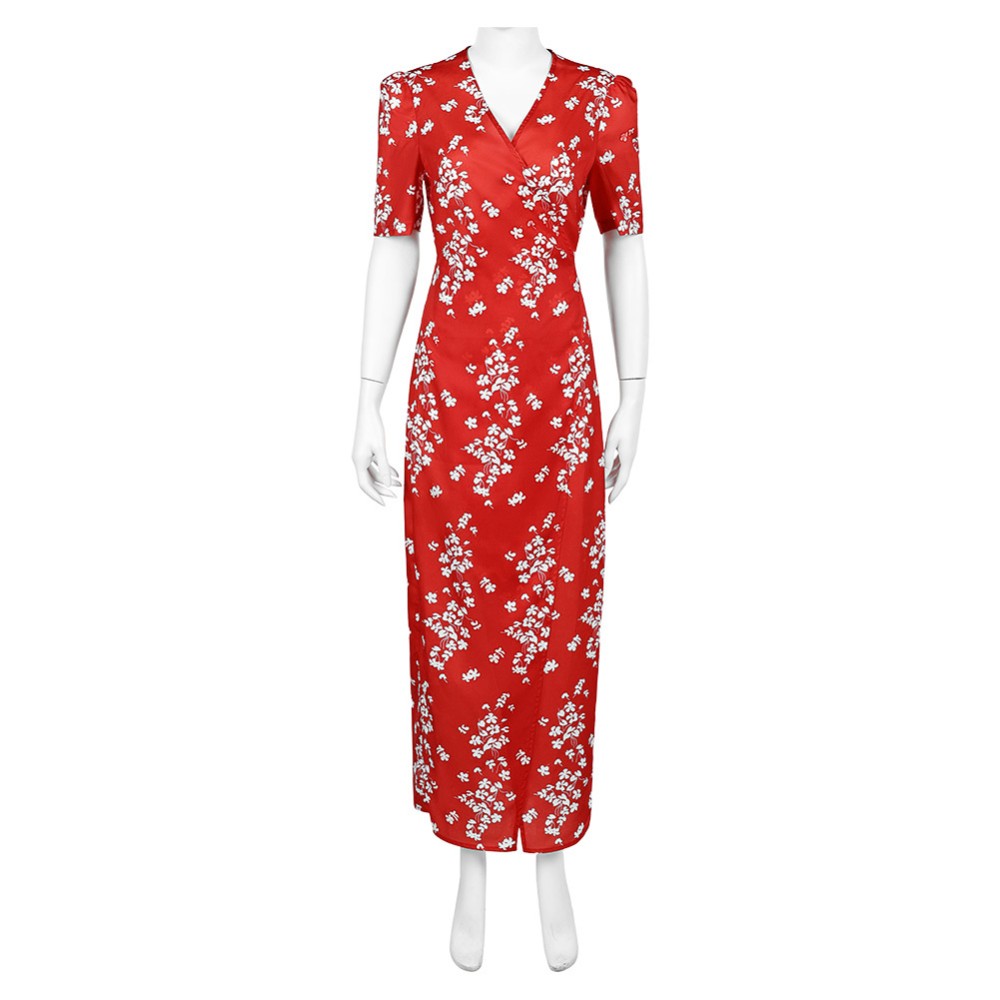 Honey Don't! Honey O Donahue Red Printed Dress Party Cosplay Costume Halloween Carnival