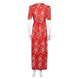 Honey Don't! Honey O Donahue Red Printed Dress Party Cosplay Costume Halloween Carnival