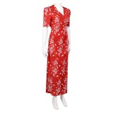 Honey Don't! Honey O Donahue Red Printed Dress Party Cosplay Costume Halloween Carnival