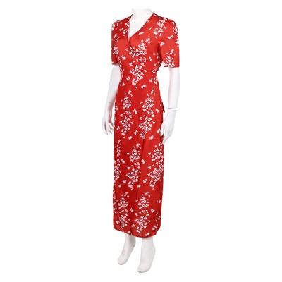Honey Don't! Honey O Donahue Red Printed Dress Party Cosplay Costume Halloween Carnival