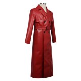 Homicipher Scarlet Rain Men Red Overcoat Cosplay Costume Halloween Carnival Outfit