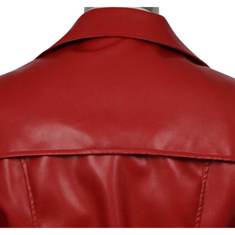 Homicipher Scarlet Rain Men Red Overcoat Cosplay Costume Halloween Carnival Outfit
