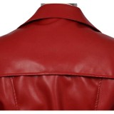 Homicipher Scarlet Rain Men Red Overcoat Cosplay Costume Halloween Carnival Outfit