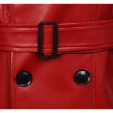 Homicipher Scarlet Rain Men Red Overcoat Cosplay Costume Halloween Carnival Outfit