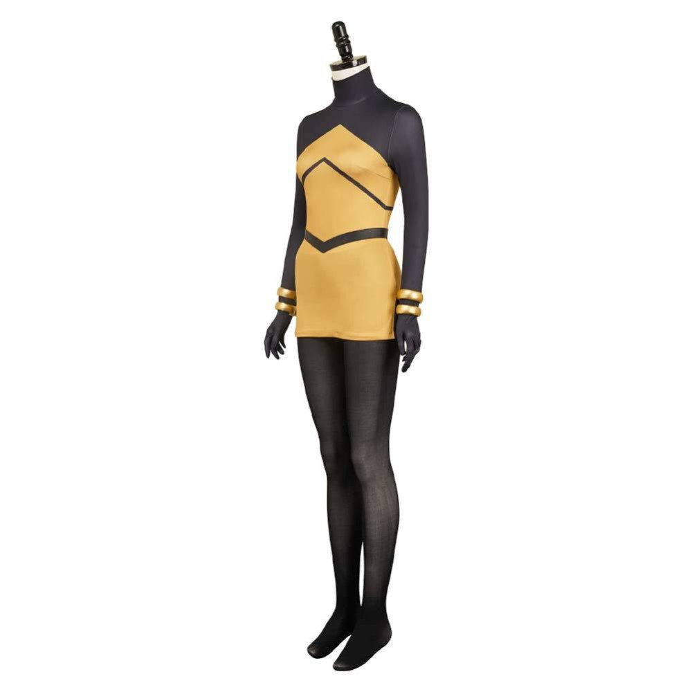 Hollow Knight: Silksong Shakra Women Yellow Jumpsuit Party Cosplay Costume Halloween Carnival