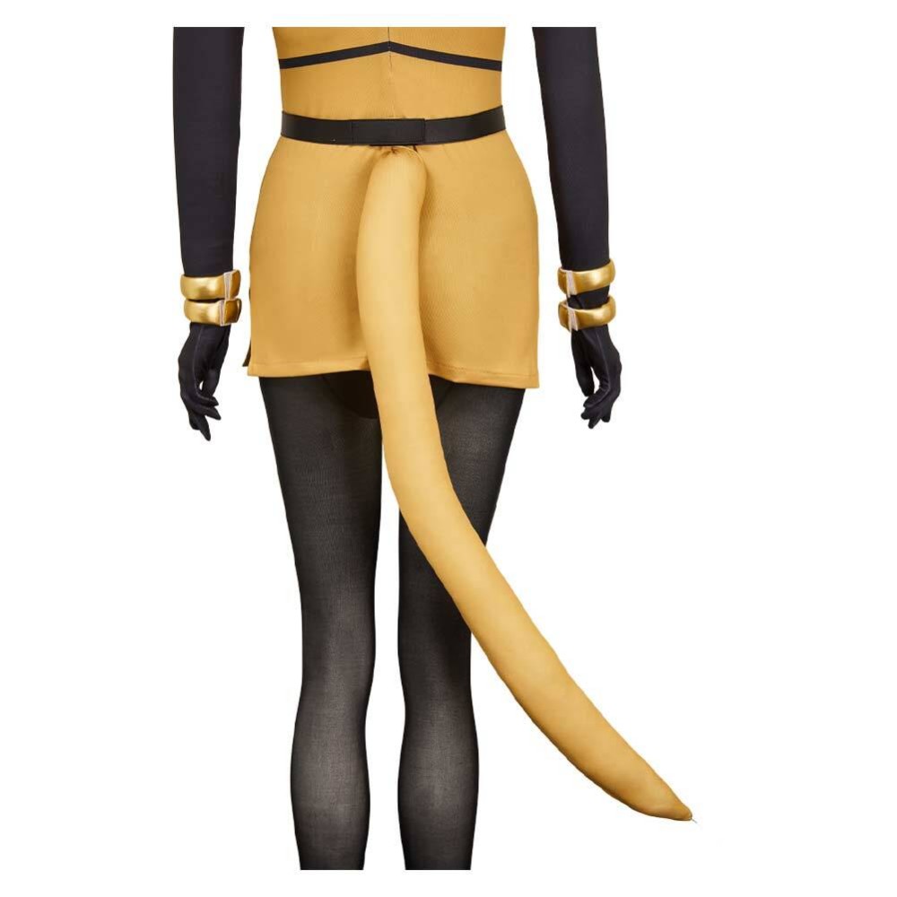 Hollow Knight: Silksong Shakra Women Yellow Jumpsuit Party Cosplay Costume Halloween Carnival