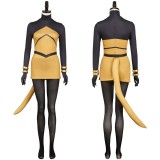 Hollow Knight: Silksong Shakra Women Yellow Jumpsuit Party Cosplay Costume Halloween Carnival