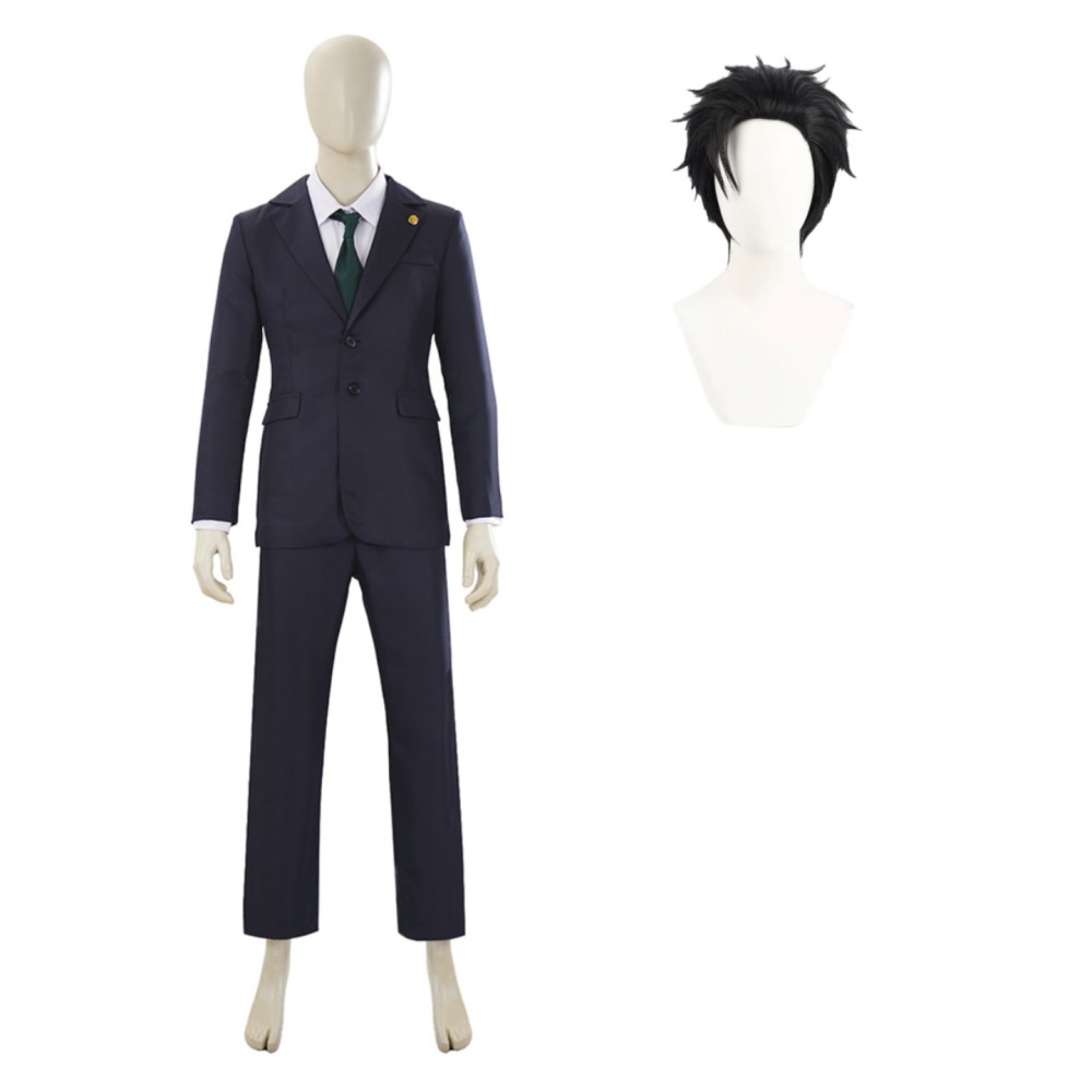 Hiromi Higuruma Black Suit Cosplay Costume Halloween Carnival Outfit