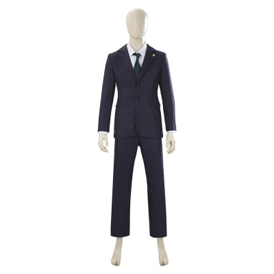 Hiromi Higuruma Black Suit Cosplay Costume Halloween Carnival Outfit