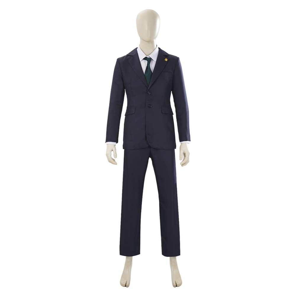 Hiromi Higuruma Black Suit Cosplay Costume Halloween Carnival Outfit