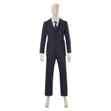 Hiromi Higuruma Black Suit Cosplay Costume Halloween Carnival Outfit
