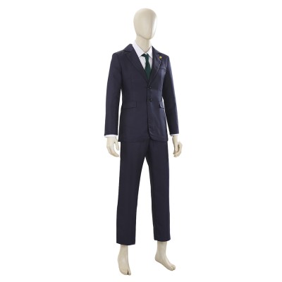 Hiromi Higuruma Black Suit Cosplay Costume Halloween Carnival Outfit