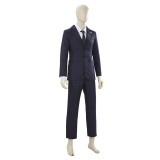 Hiromi Higuruma Black Suit Cosplay Costume Halloween Carnival Outfit
