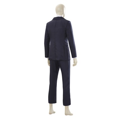 Hiromi Higuruma Black Suit Cosplay Costume Halloween Carnival Outfit