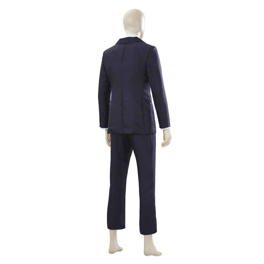 Hiromi Higuruma Black Suit Cosplay Costume Halloween Carnival Outfit