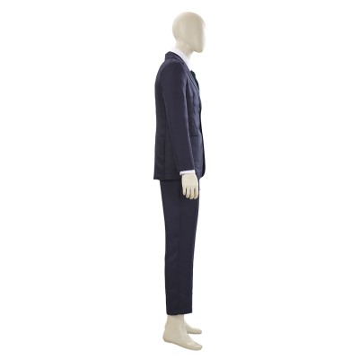 Hiromi Higuruma Black Suit Cosplay Costume Halloween Carnival Outfit