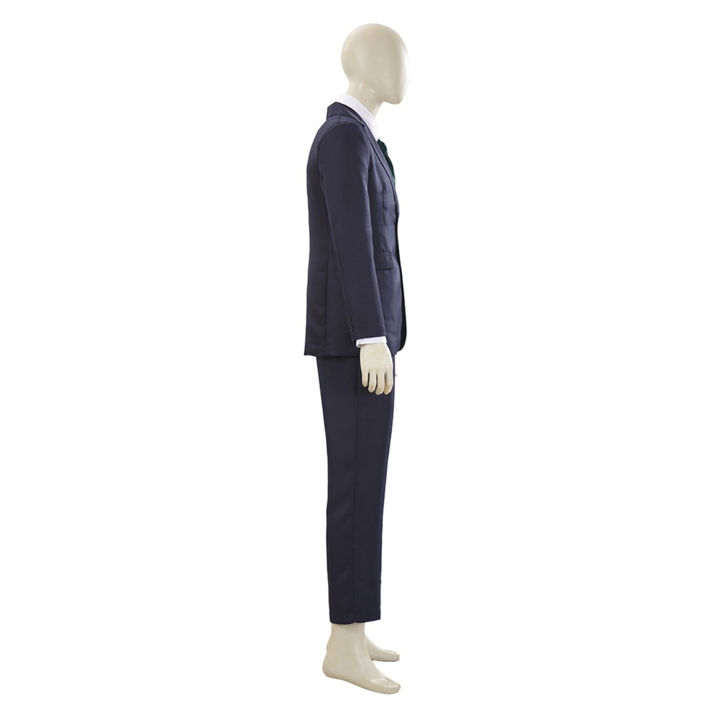 Hiromi Higuruma Black Suit Cosplay Costume Halloween Carnival Outfit