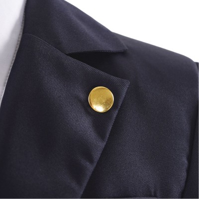Hiromi Higuruma Black Suit Cosplay Costume Halloween Carnival Outfit