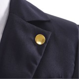 Hiromi Higuruma Black Suit Cosplay Costume Halloween Carnival Outfit