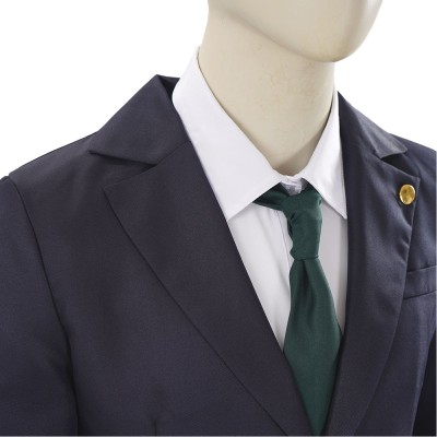 Hiromi Higuruma Black Suit Cosplay Costume Halloween Carnival Outfit