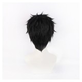 Hiromi Higuruma Black Wig Resistant Synthetic Hair Accessories Cosplay Costume Halloween Carnival