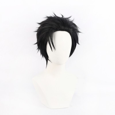 Hiromi Higuruma Black Wig Resistant Synthetic Hair Accessories Cosplay Costume Halloween Carnival