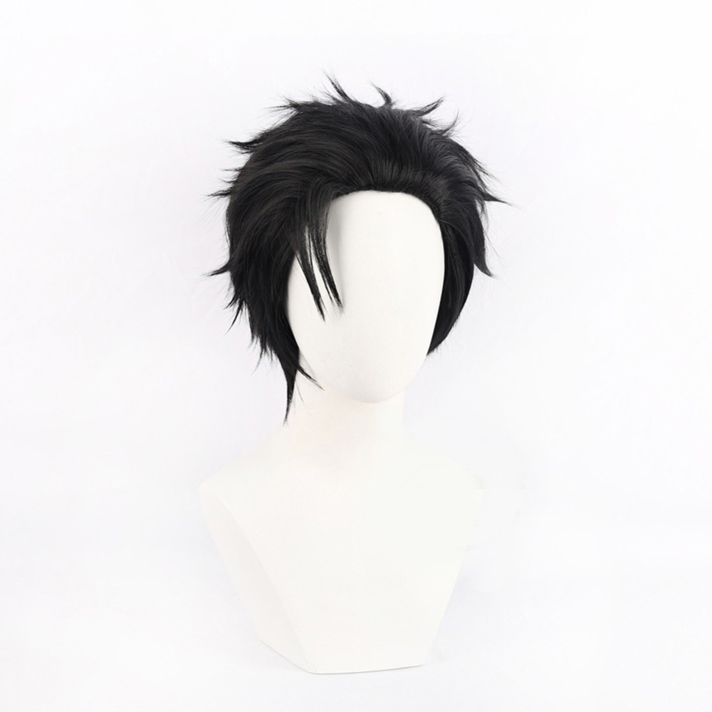 Hiromi Higuruma Black Wig Resistant Synthetic Hair Accessories Cosplay Costume Halloween Carnival