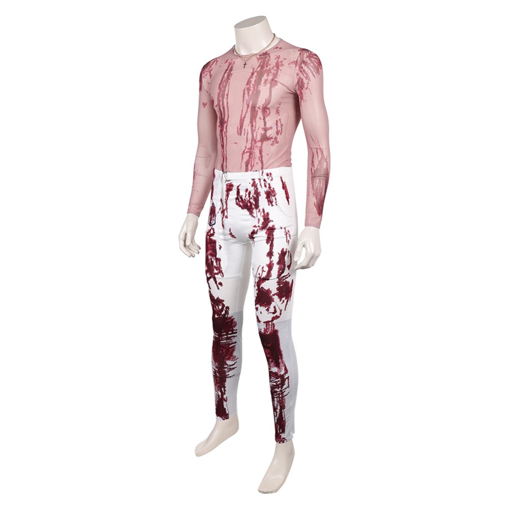 HIM the Movie Cameron Cade Printed Bloodstain Set Party Cosplay Costume Halloween Carnival Outfit