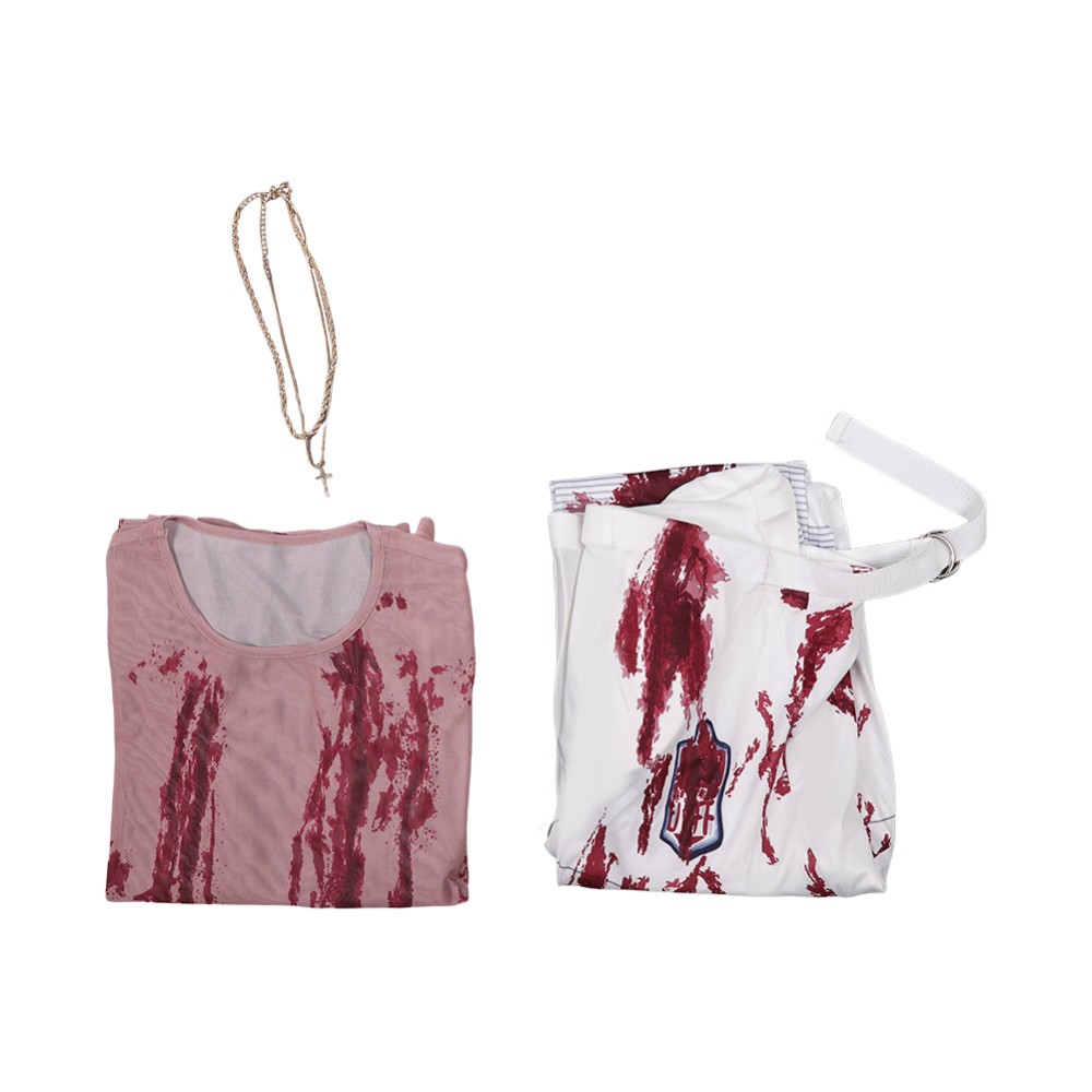HIM the Movie Cameron Cade Printed Bloodstain Set Party Cosplay Costume Halloween Carnival Outfit