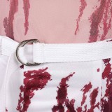 HIM the Movie Cameron Cade Printed Bloodstain Set Party Cosplay Costume Halloween Carnival Outfit