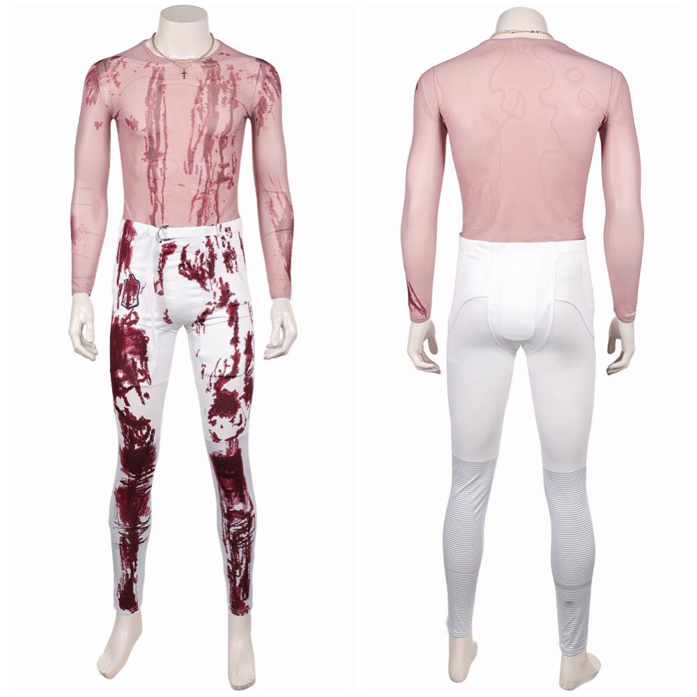HIM the Movie Cameron Cade Printed Bloodstain Set Party Cosplay Costume Halloween Carnival Outfit