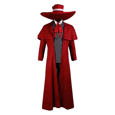 Herushingu Alucard Red Cosplay Costume Halloween Carnival Outfit