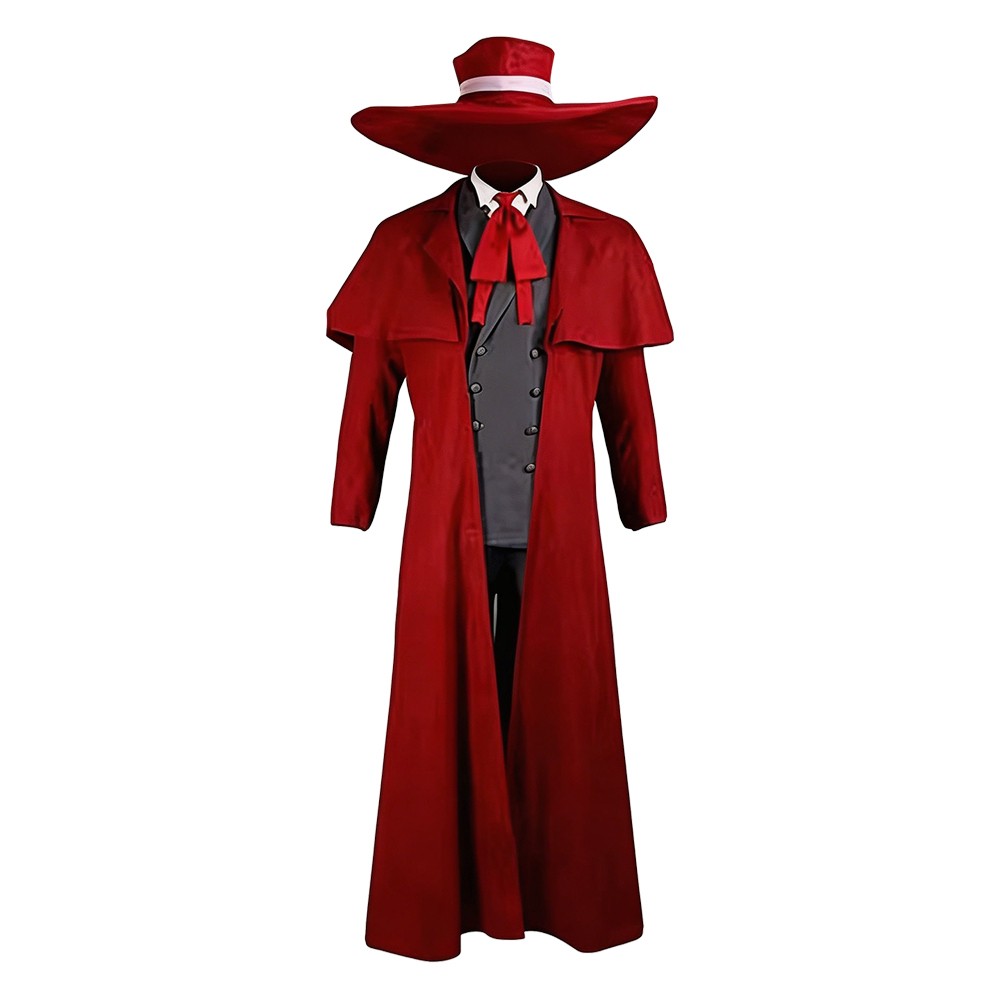Herushingu Alucard Red Cosplay Costume Halloween Carnival Outfit