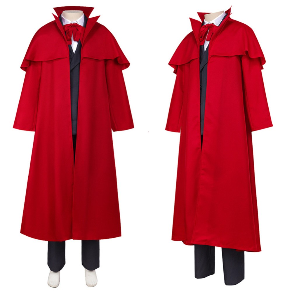 Herushingu Alucard Red Cosplay Costume Halloween Carnival Outfit
