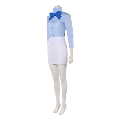 Heroines Nami Women Blue Shirt Set Cosplay Costume Halloween Carnival Outfit