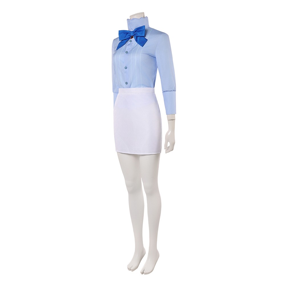 Heroines Nami Women Blue Shirt Set Cosplay Costume Halloween Carnival Outfit