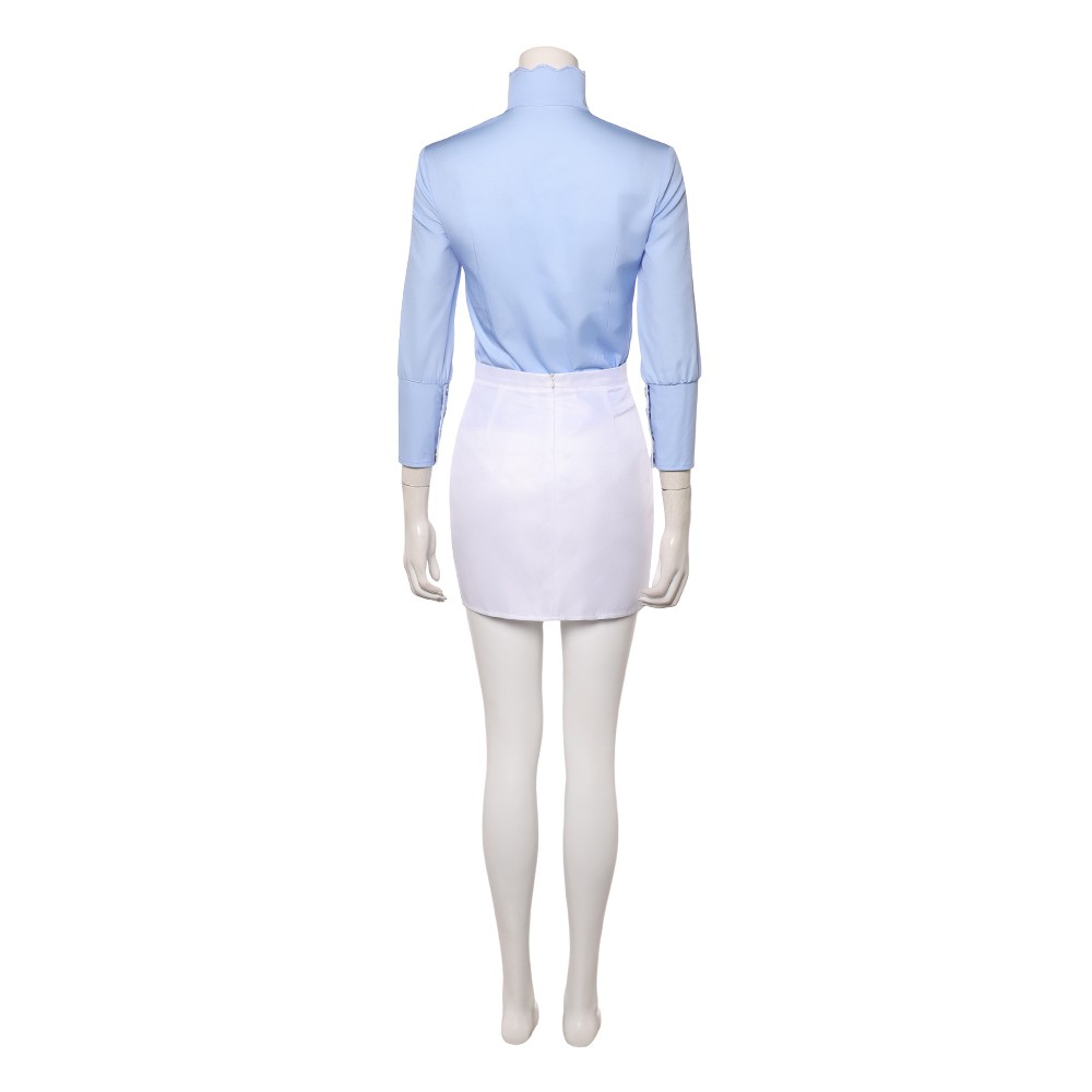 Heroines Nami Women Blue Shirt Set Cosplay Costume Halloween Carnival Outfit