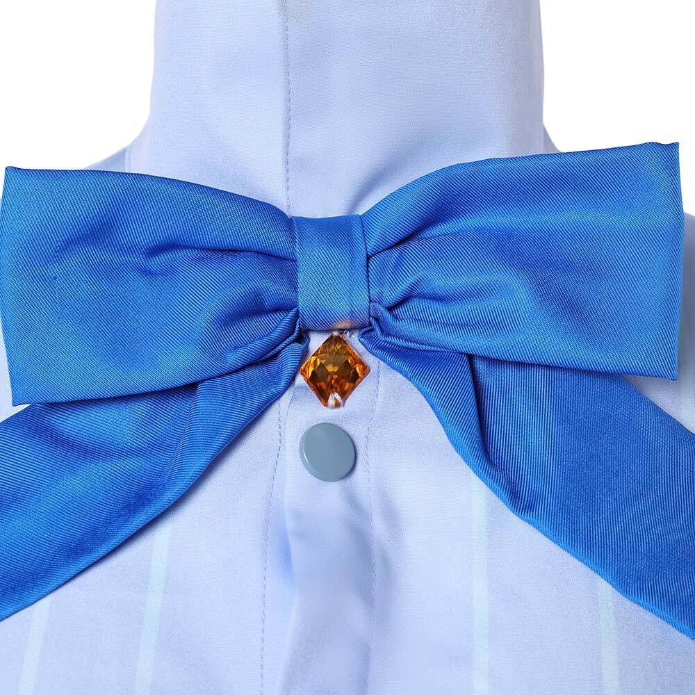 Heroines Nami Women Blue Shirt Set Cosplay Costume Halloween Carnival Outfit