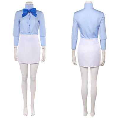 Heroines Nami Women Blue Shirt Set Cosplay Costume Halloween Carnival Outfit