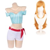 Heroines Nami Women Blue Cosplay Costume Halloween Carnival Outfit